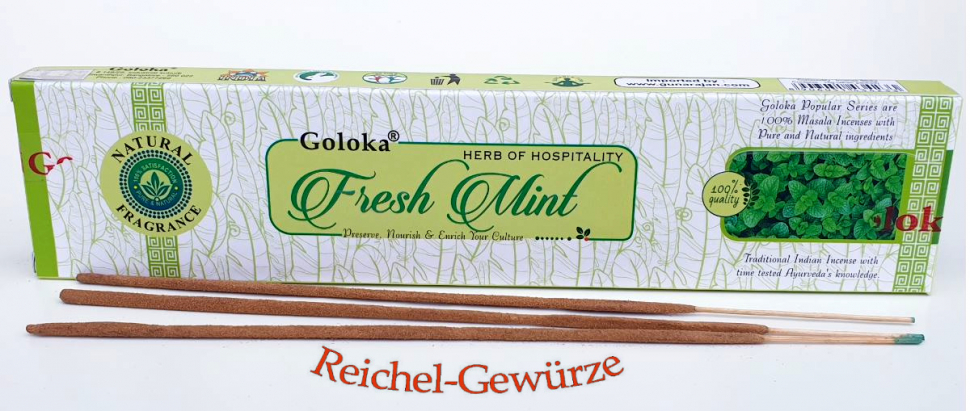 Räucherstäbchen GOLOKA Minze,12x15g